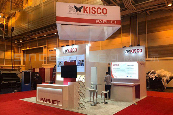 信可威國外展臺設(shè)計現(xiàn)場圖