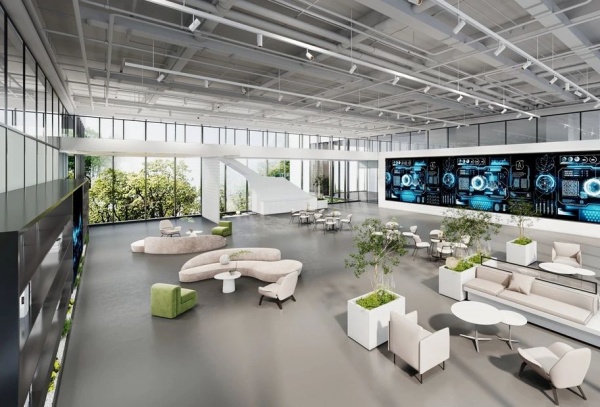 安得智聯(lián)辦公樓中庭展廳設(shè)計