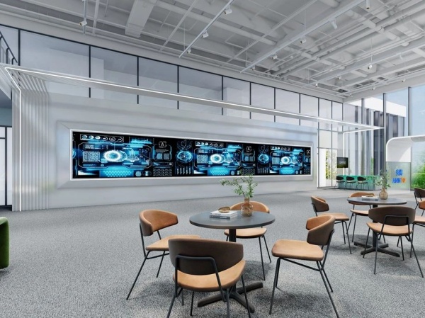 安得智聯(lián)辦公樓中庭展廳設(shè)計