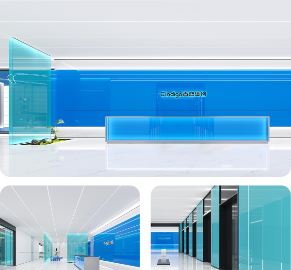 青藍(lán)集創(chuàng)醫(yī)療設(shè)備展廳設(shè)計