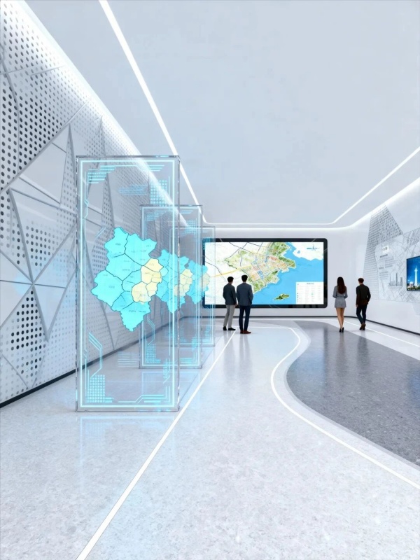 開放式·數(shù)字經(jīng)濟(jì)科技展館展廳設(shè)計(jì)分享